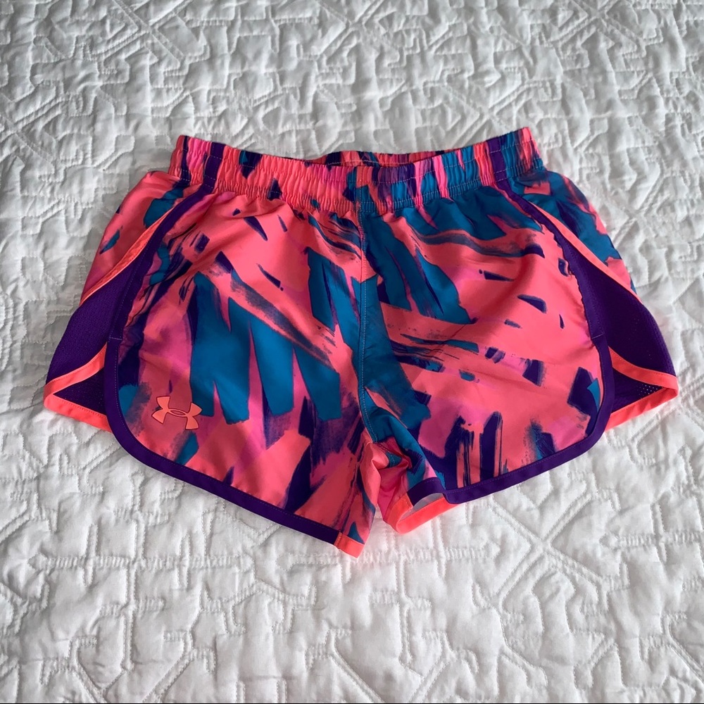 Under Armour Girls Abstract Print Shorts